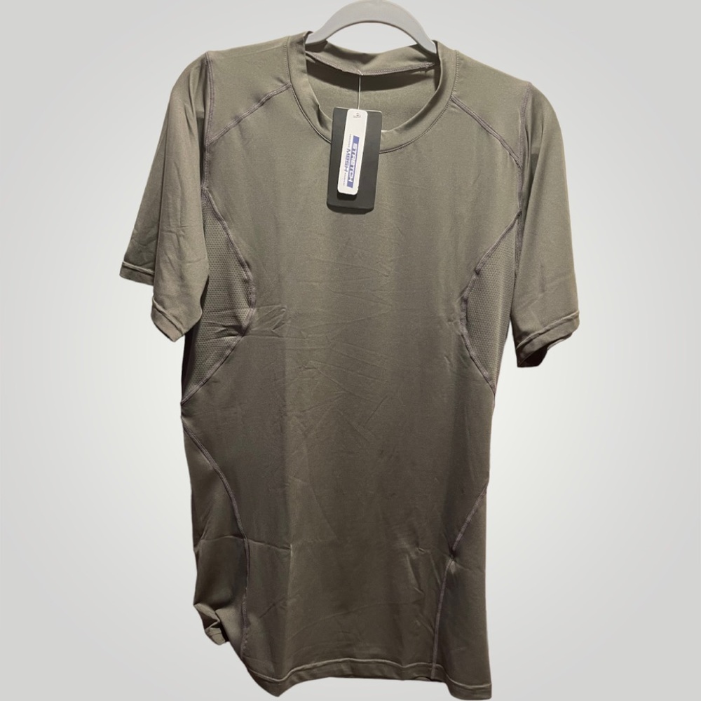 NWT CQR Grey Stretch Mesh T Shirt
